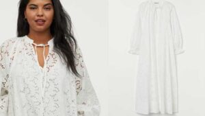 Od XS do XXL – bela vezena maksi haljina brenda H&M je neopisiva