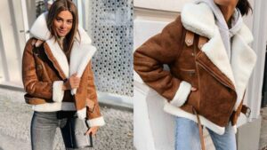 Šta nositi ove zime sa shearling jaknama: 20 elegantnih primera