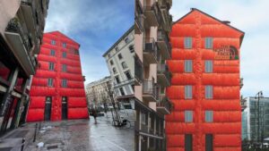 The North Face x Gucci: kuća sa jaknom u Milanu