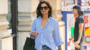 Zahvaljujući ovim čizmama Katie Holmes podiže jednostavan stajling na viši nivo