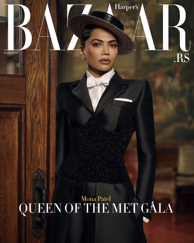Mona Patel: Tailored With Tech
Look: Custom Thom Browne
Hat Designer: Miodrag Guberinic
Shoes: Rene Caovilla
Robotic Dog: MIT Engineers, Dariel Garcia
Robotic Dog Look: Thom Browne, Sylvio Kovacic
Jewellery: Custom