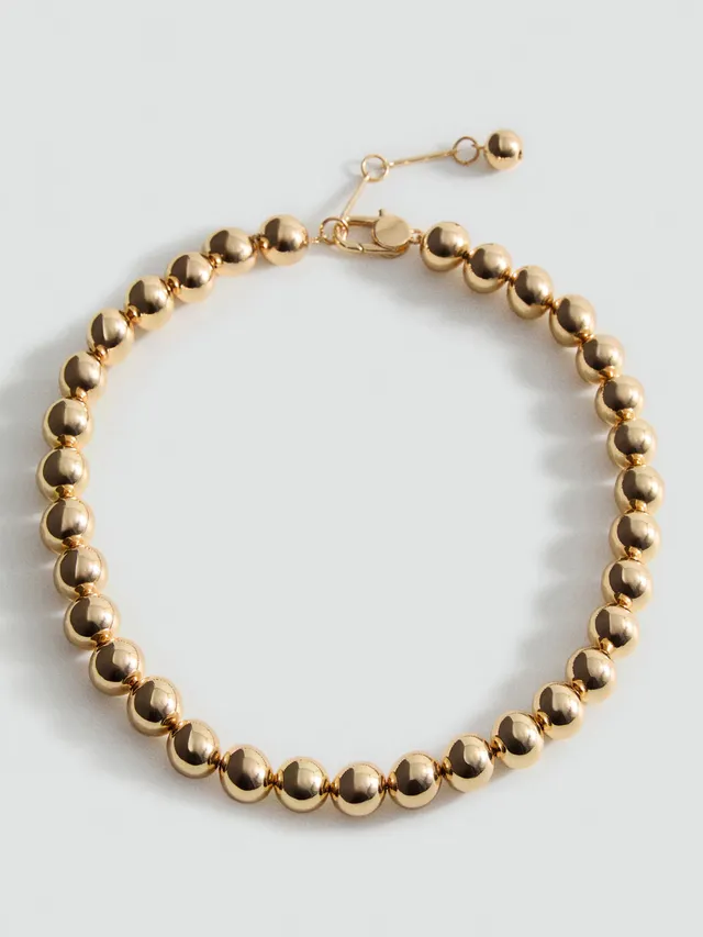 METALLIC PEARLS 150925 MANGO-Metallic-spheres-necklace