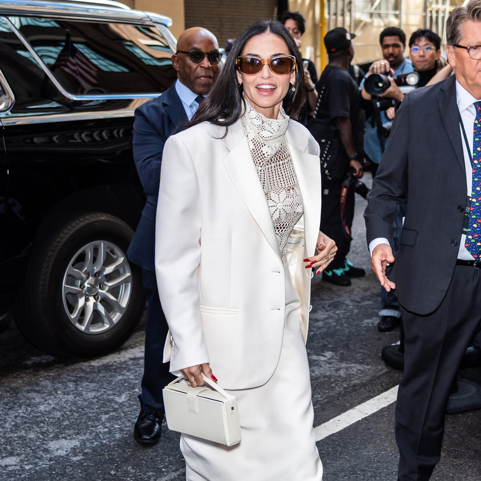 Demi Moore u providnom topu Magda Butrym na NYFW Ouzounova / SplashNews.com / Splash / Profimedia